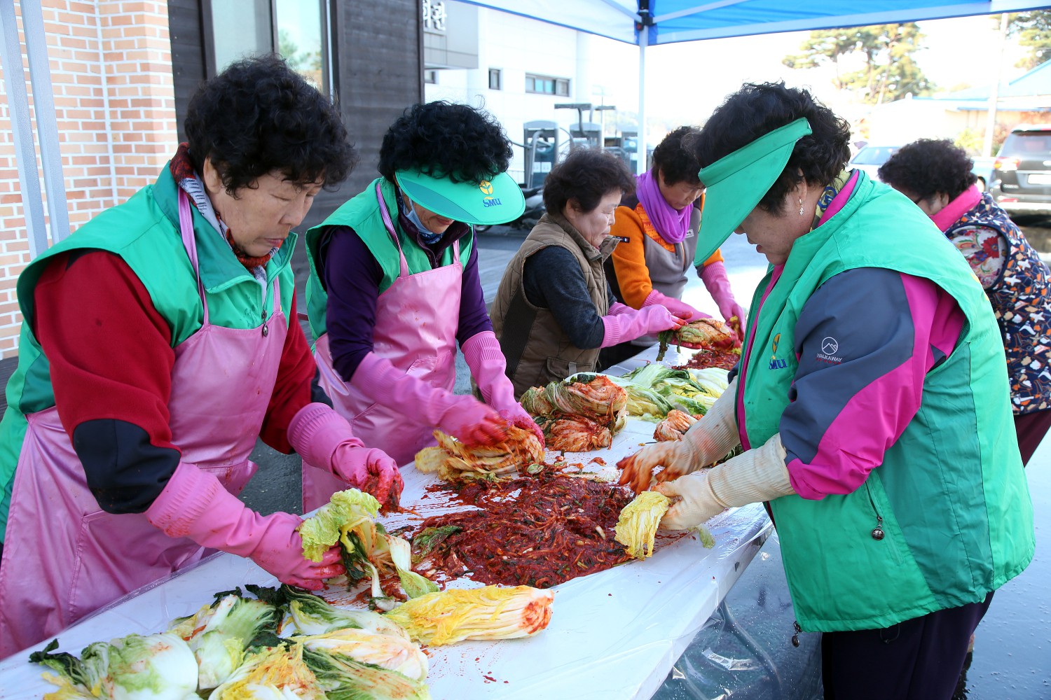 (16일)기산면 김장 나눔행사 열어 (1)