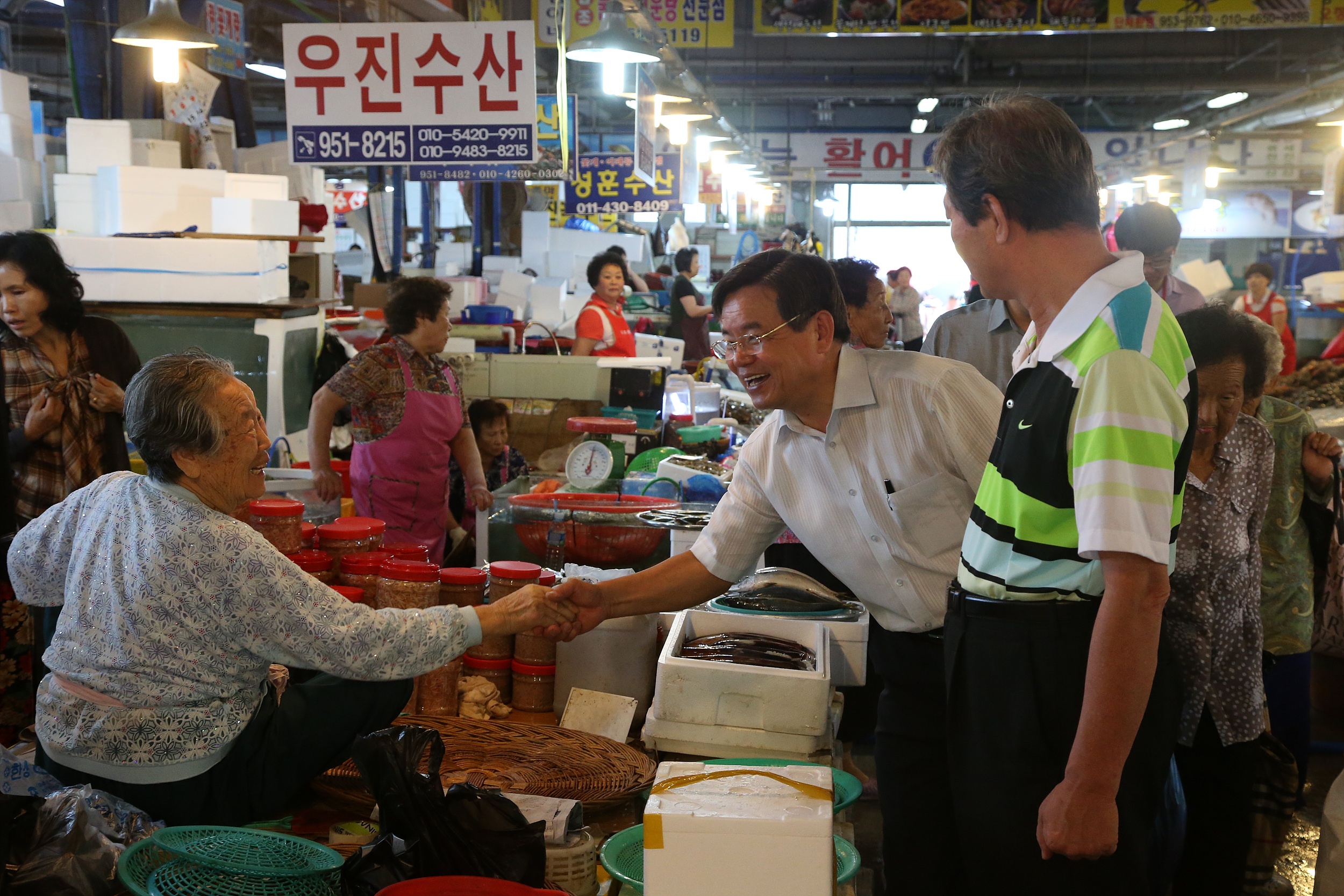 노박래 서천군수, 추석 맞이 전통시장 방문