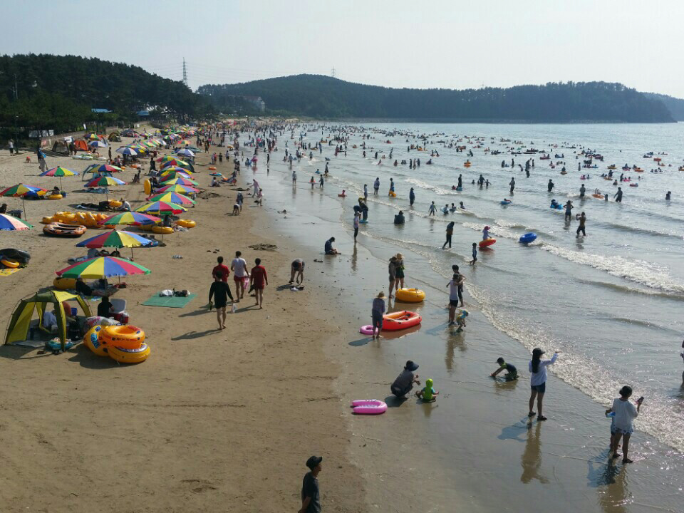 춘장대해수욕장, 가족단위 피서지로 찾는 이유 있었네!