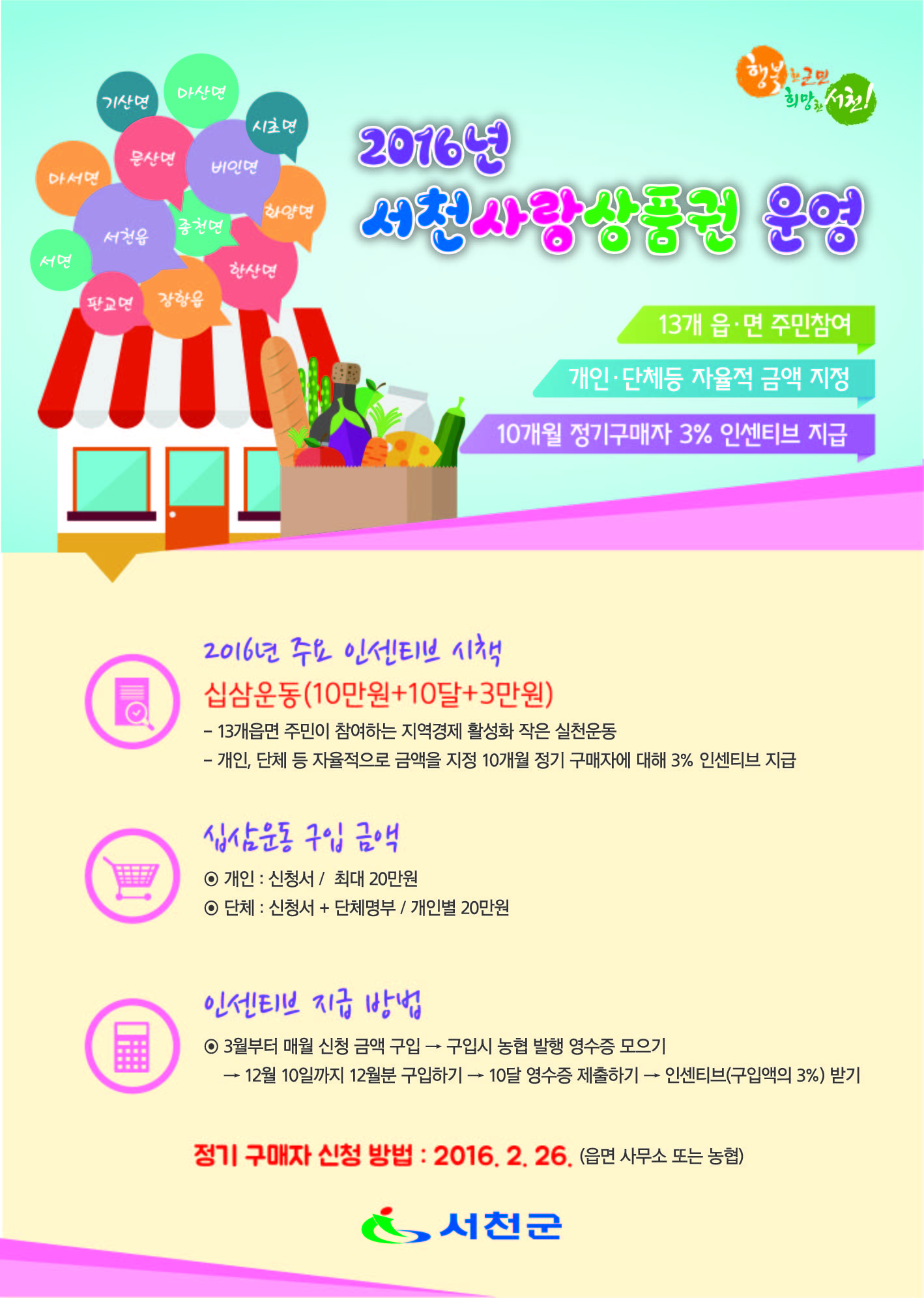 서천사랑상품권 구입으로 지역경제 살리고 인센티브도 받고, 십상 좋아유~