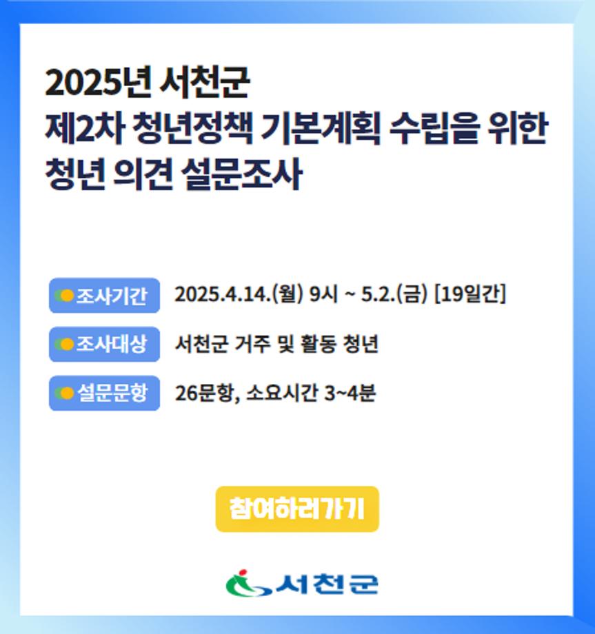 제2차 청년정책 기본계획 수립을 위한 청년정책