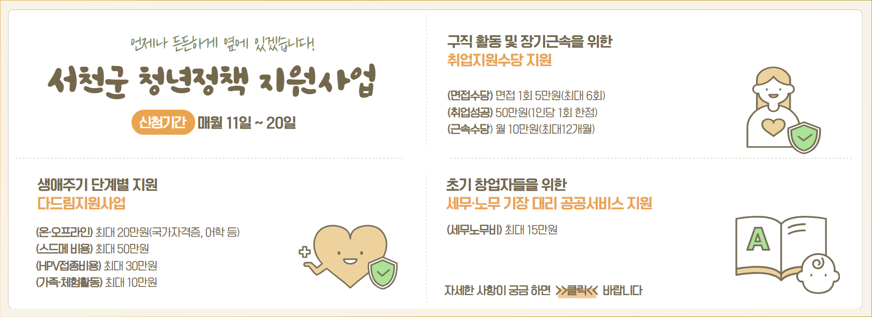 청년지원사업 안내